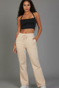 Drawstring Waist Slant Pocket Sweatpants