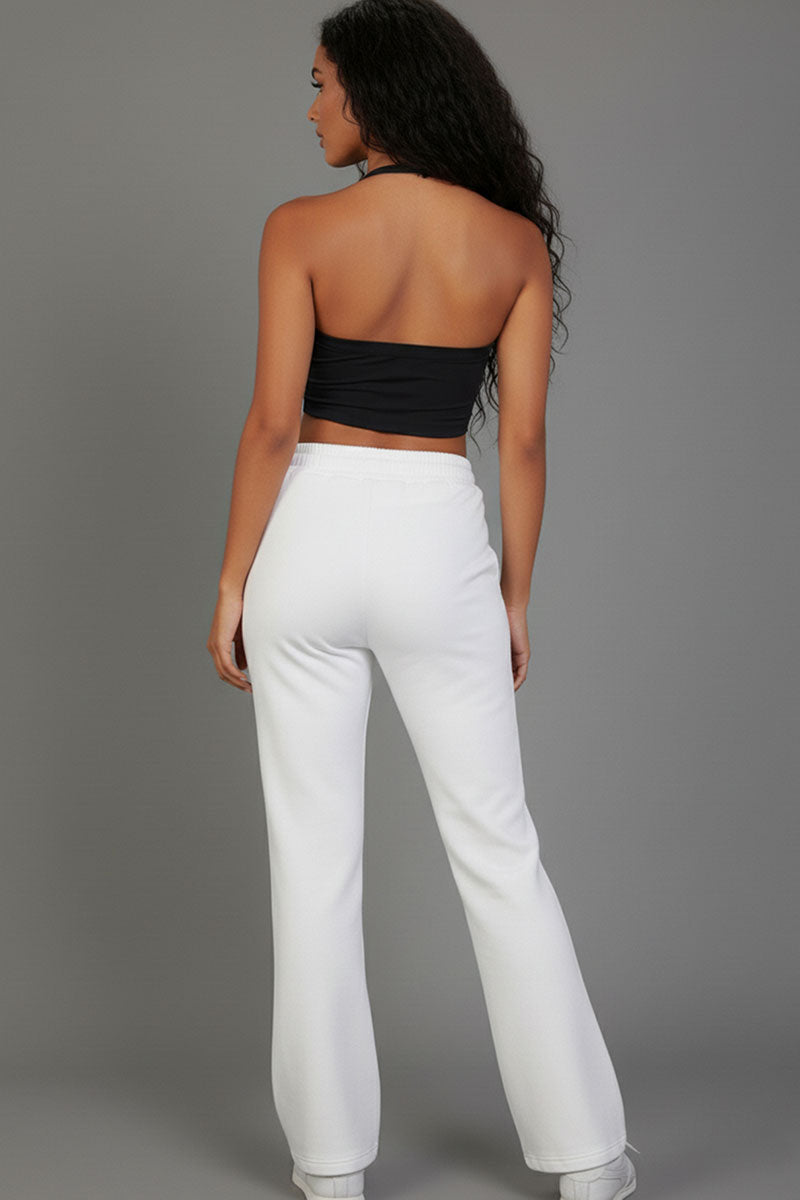 Drawstring Waist Slant Pocket Sweatpants