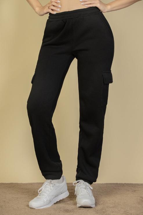 Side Pocket Drawstring Waist Sweatpants - Capella Apparel