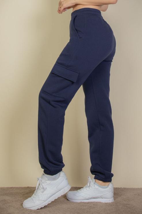 Side Pocket Drawstring Waist Sweatpants - Capella Apparel