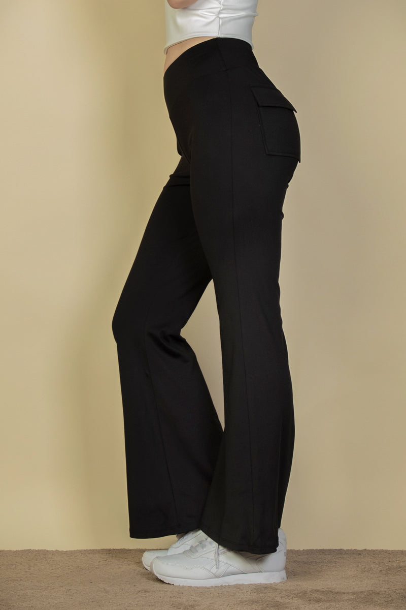 High Waisted Flared Pants - Capella Apparel