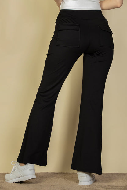 High Waisted Flared Pants - Capella Apparel