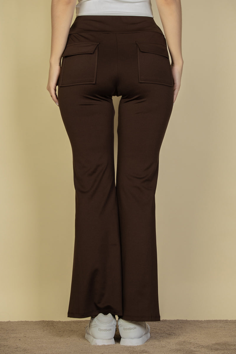 High Waisted Flared Pants - Capella Apparel