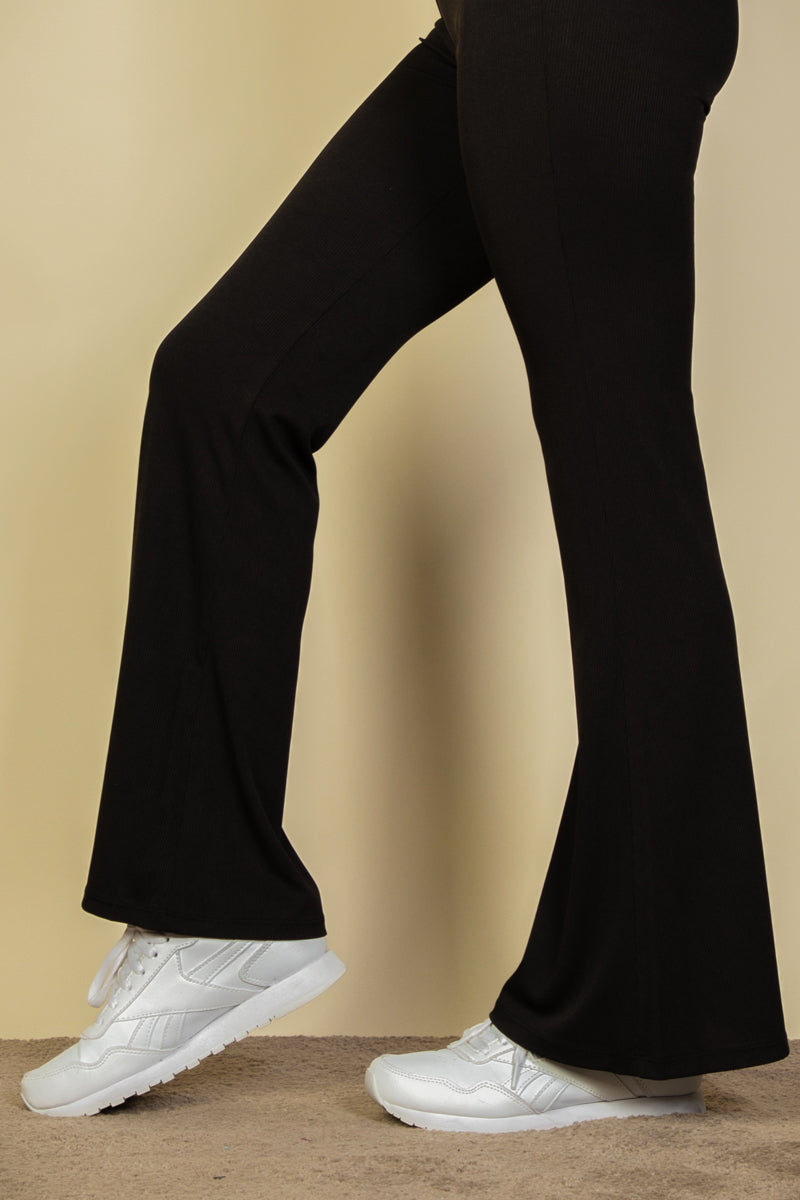 High Waisted Flare Pants - Capella Apparel