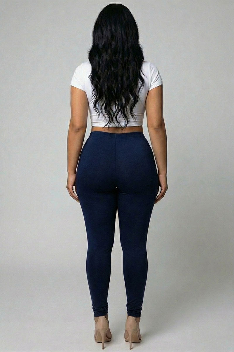 Plus Basic Solid Leggings