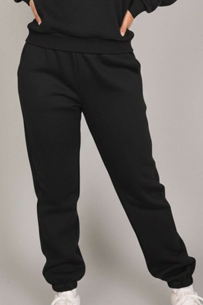 Poly Fleece Elastic Waist Joggers