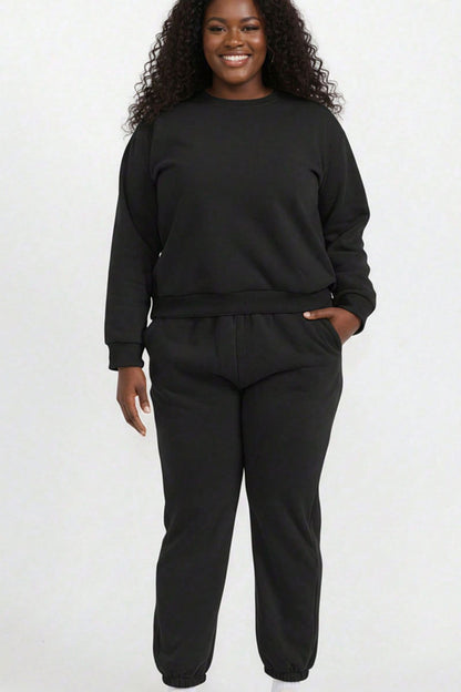 Plus Size Classic Poly Fleece Crewneck Pullover