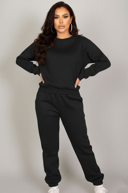 Poly Fleece Elastic Waist Joggers