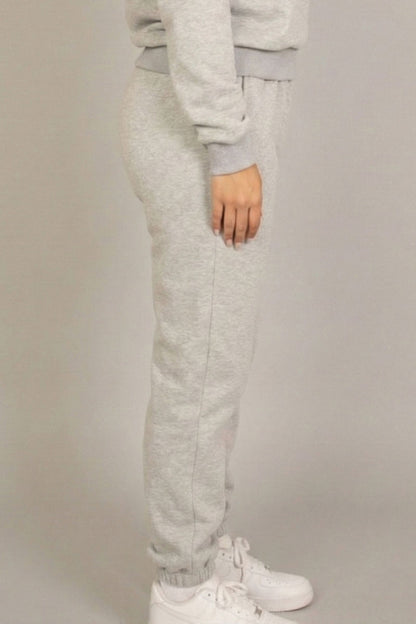 Poly Fleece Elastic Waist Joggers