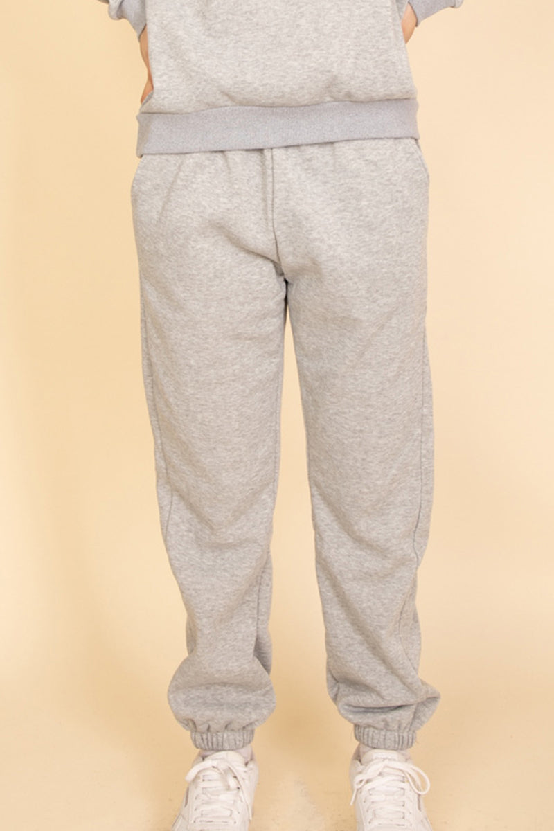 Poly Fleece Elastic Waist Joggers