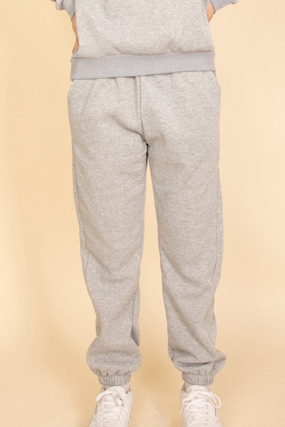 Poly Fleece Elastic Waist Joggers