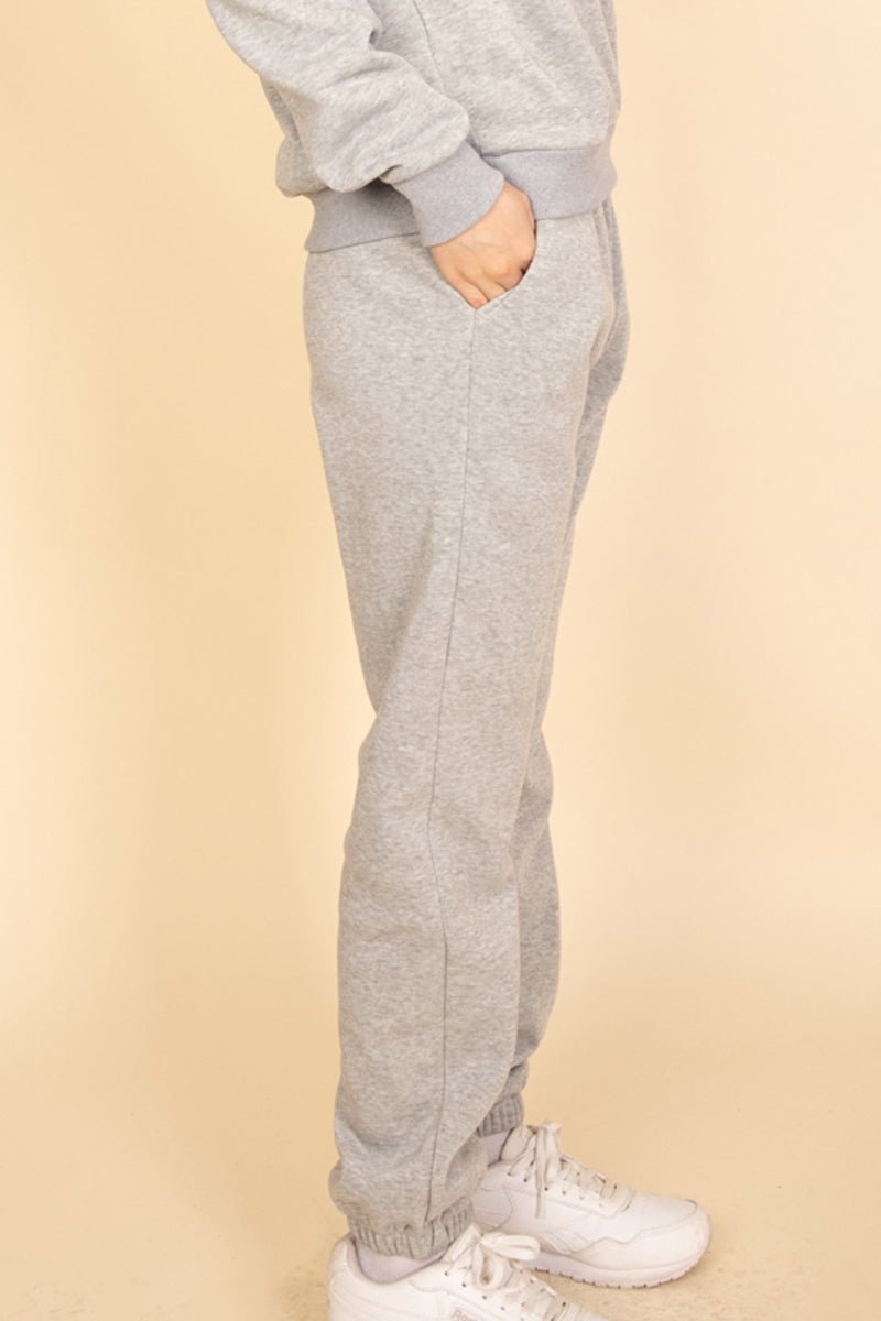 Poly Fleece Elastic Waist Joggers