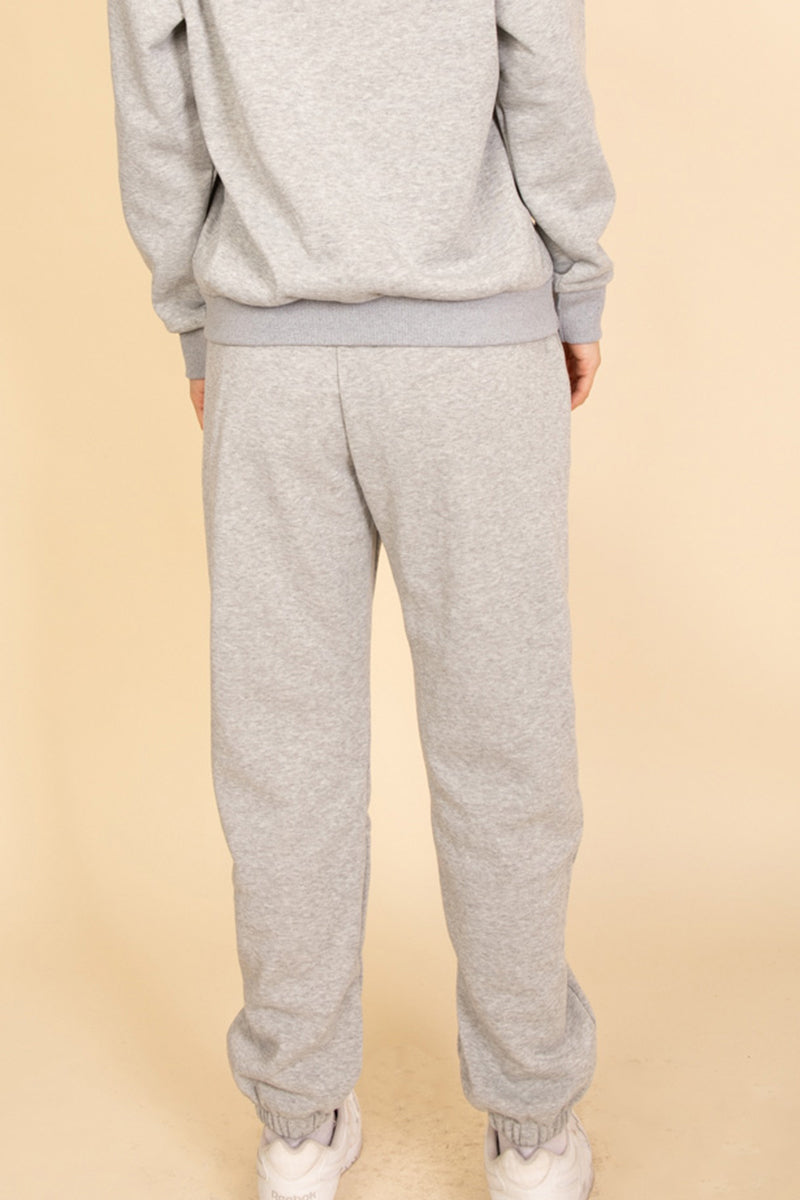 Poly Fleece Elastic Waist Joggers