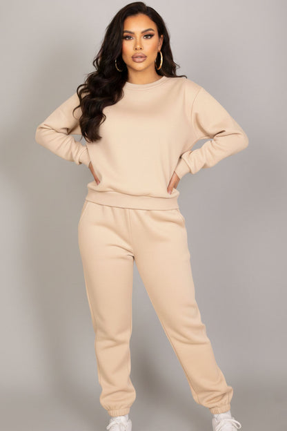 Poly Fleece Elastic Waist Joggers