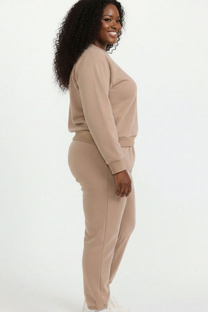 Plus Size Classic Poly Fleece Crewneck Pullover