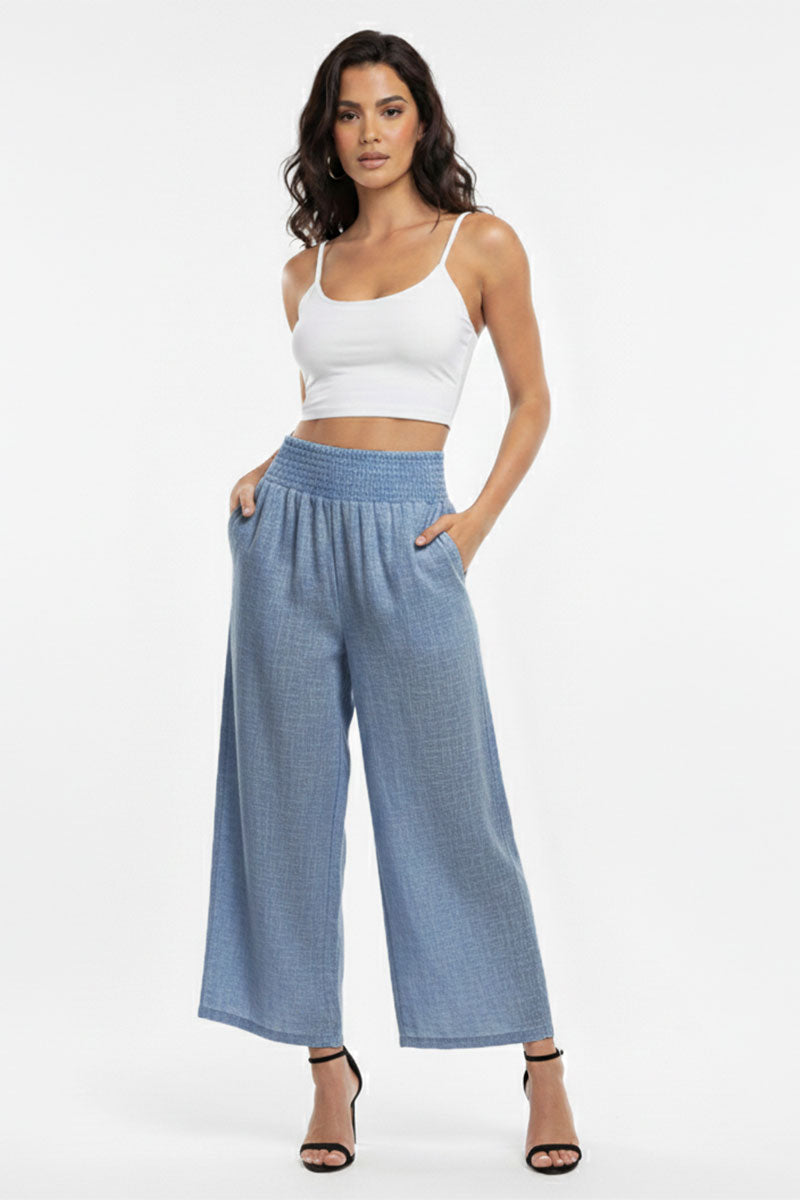 Lightweight High-Waisted Wide-Leg Lounge Pants – Wholesale Capella