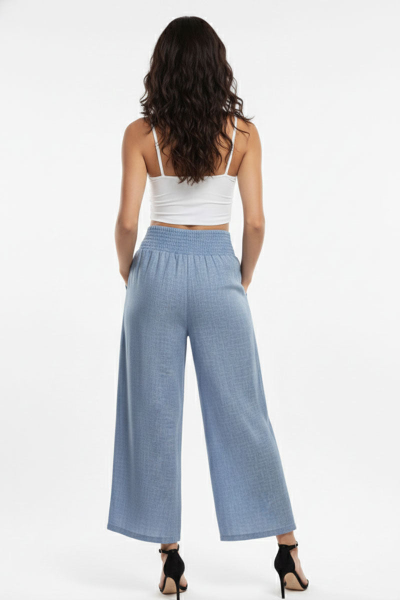 Lightweight High-Waisted Wide-Leg Lounge Pants – Wholesale Capella