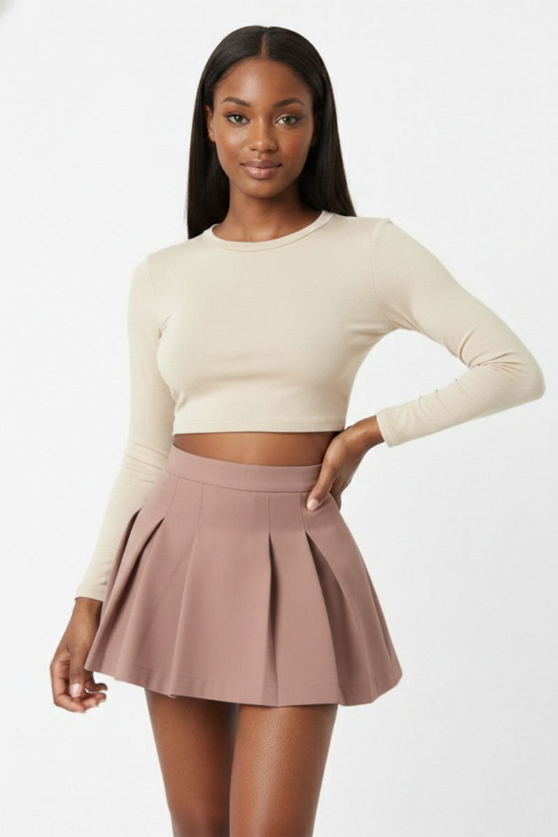 Essential High-Waist Pleated Mini Skirt – Wholesale Capella Apparel
