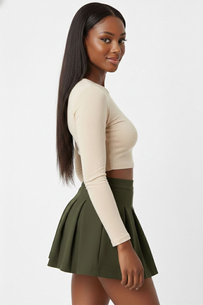 Essential High-Waist Pleated Mini Skirt – Wholesale Capella Apparel