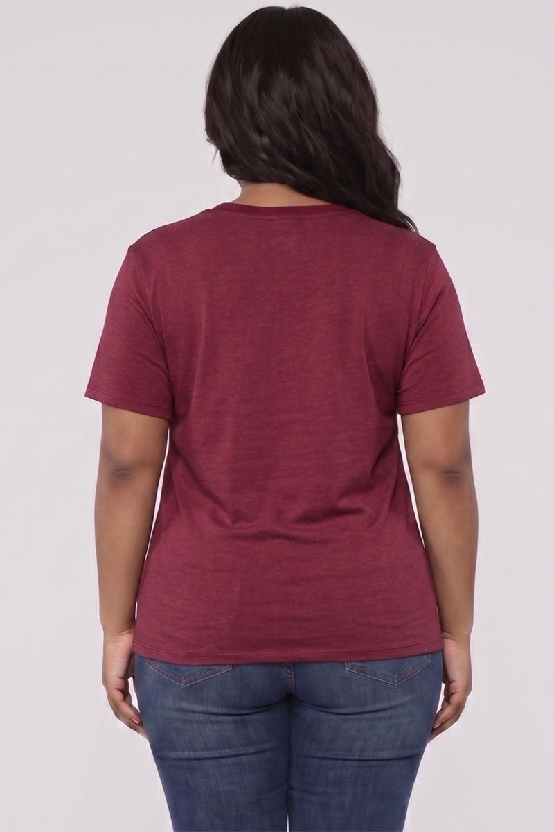 Plus Size Basic Short Sleeve T-shirt