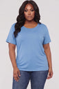 Plus Size Basic Short Sleeve T-shirt