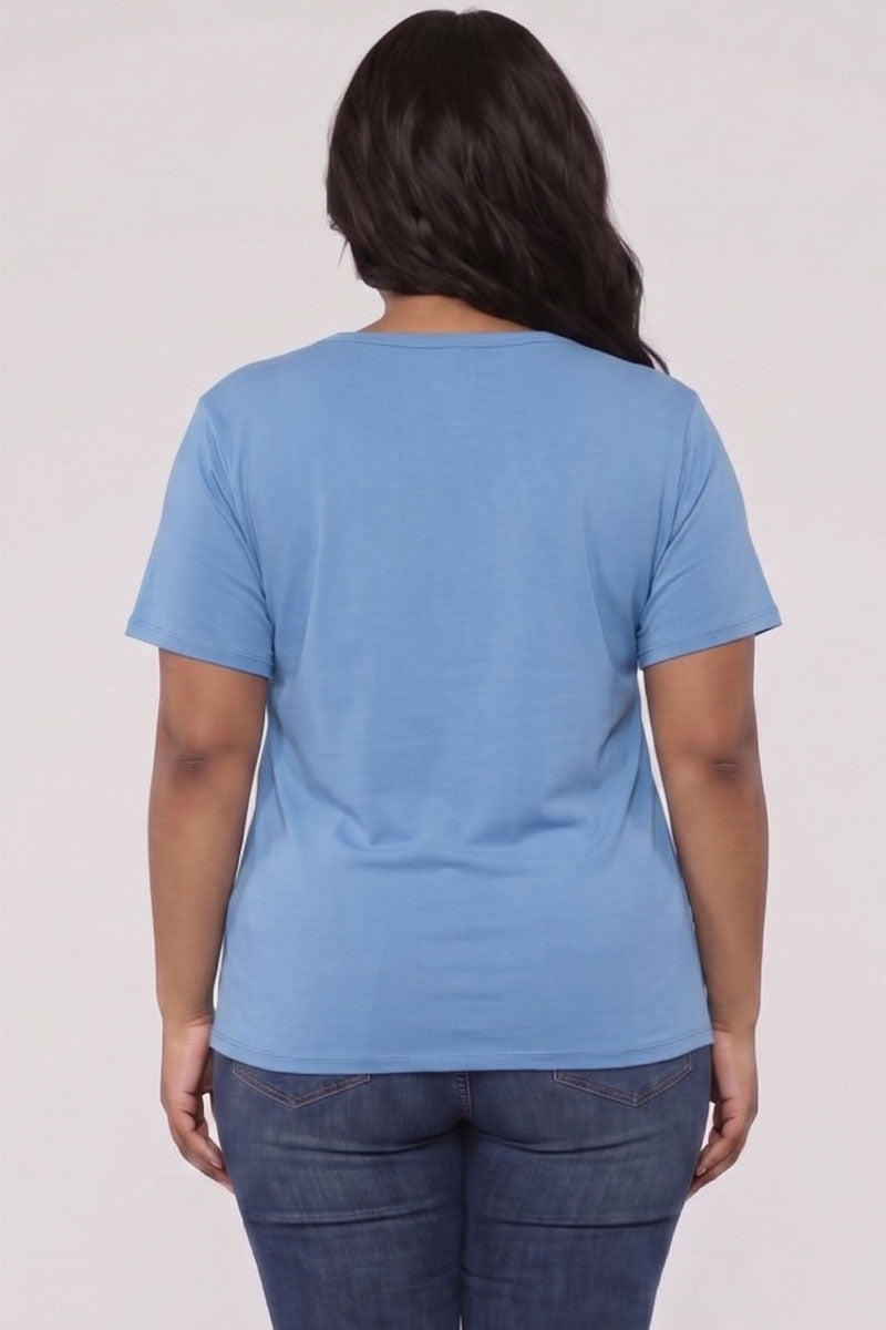 Plus Size Basic Short Sleeve T-shirt