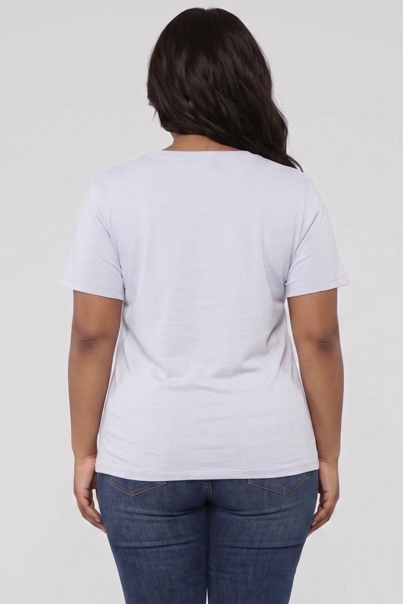 Plus Size Basic Short Sleeve T-shirt