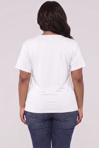 Plus Size Basic Short Sleeve T-shirt