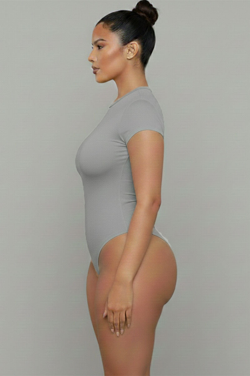 Short Sleeve Crew Neck Bodysuit