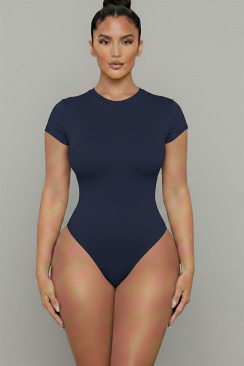 Short Sleeve Crew Neck Bodysuit