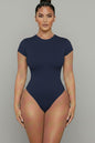 Short Sleeve Crew Neck Bodysuit