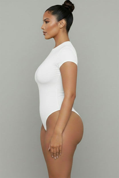 Short Sleeve Crew Neck Bodysuit