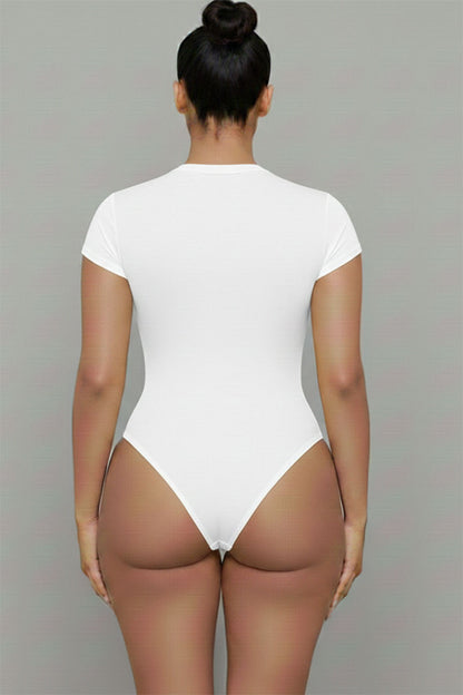 Short Sleeve Crew Neck Bodysuit