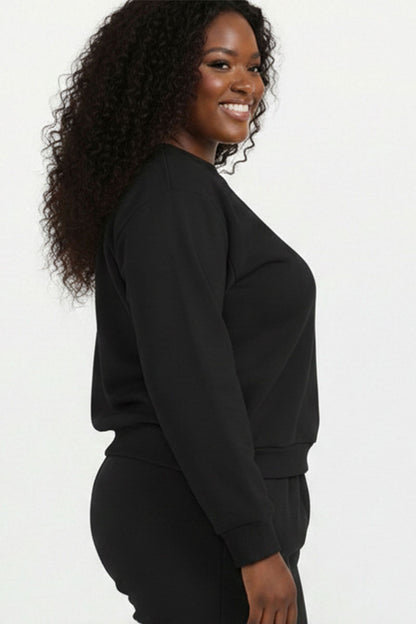 Plus Size Classic Poly Fleece Crewneck Pullover