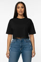 Women's Premium Short Sleeve Round Neck Basic Crop Top
