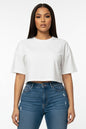 Women's Premium Short Sleeve Round Neck Basic Crop Top