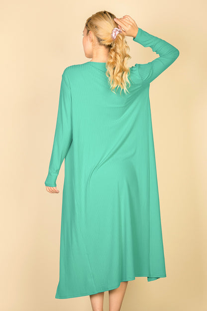 Ribbed Cardigan & Cami Midi Bodycon Dress (CAPELLA)