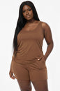 Plus Comfy Tank Top & Shorts Set