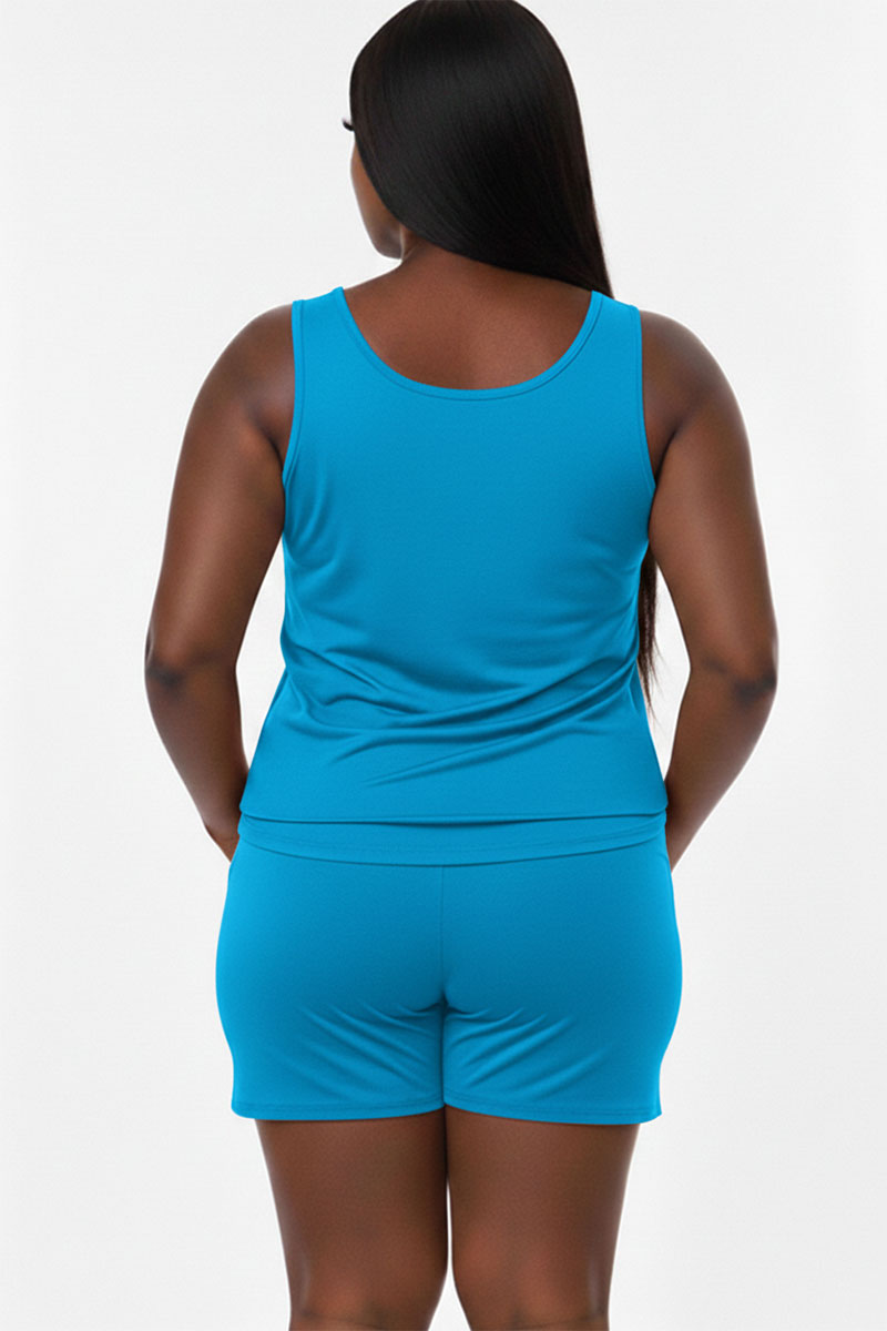 Plus Comfy Tank Top & Shorts Set (CAPELLA)