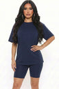 Loose Fit Top & Biker Shorts Set