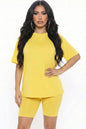 Loose Fit Top & Biker Shorts Set