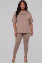 Plus Size Oversized T-shirt & Leggings Set