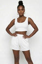 Crop Tank Top and Shorts Set
