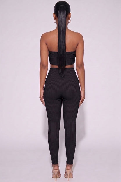 Ribbed Tube Top & Leggings Set