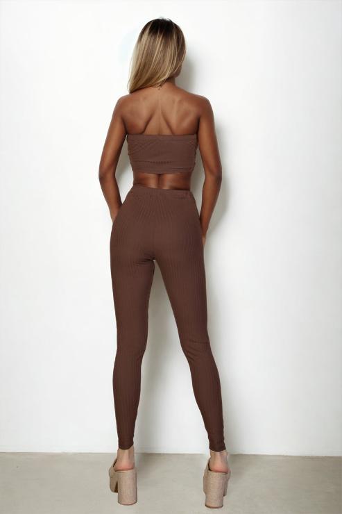 Ribbed Tube Top & Leggings Set - Capella Apparel