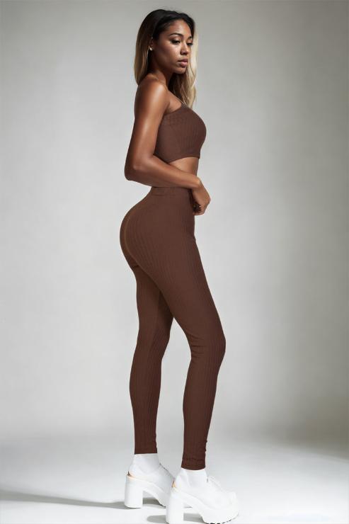 Ribbed Tube Top & Leggings Set - Capella Apparel