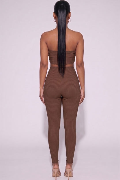 Ribbed Tube Top & Leggings Set