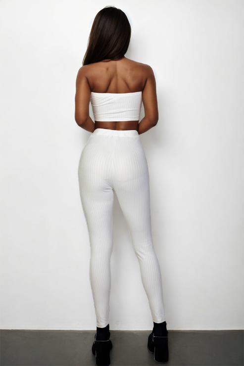 Ribbed Tube Top & Leggings Set - Capella Apparel