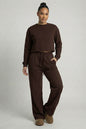 Essential Cropped Top and Seam Detail Patch Pocket Pants Two-Piece Set