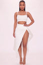 Crop Cami & Split Thigh Maxi Skirt Set
